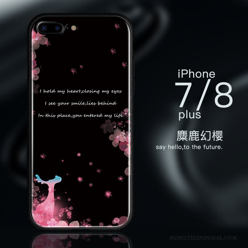 iPhone 8 Purpur Glas Ny Fallskydd Skal Telefon Silikon All Inclusive