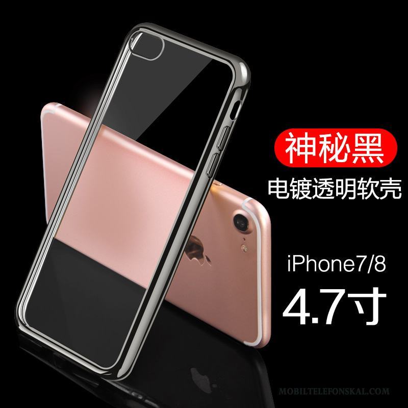 iPhone 8 Röd Plating Slim Skal Mobil Telefon Fodral Telefon