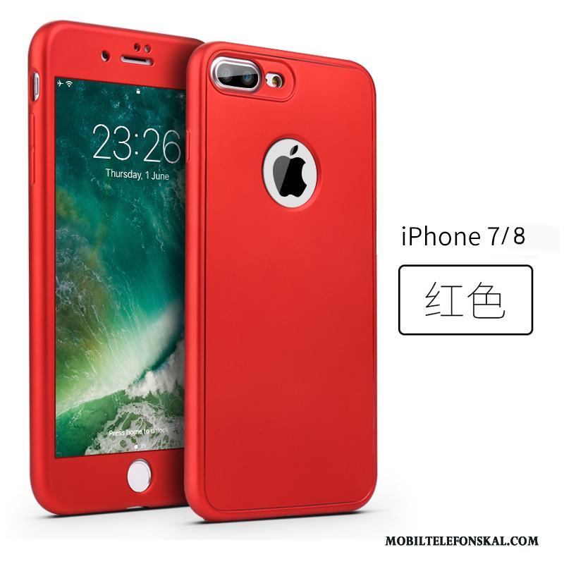 iPhone 8 Skal Fallskydd Mjuk Röd Telefon Guld All Inclusive
