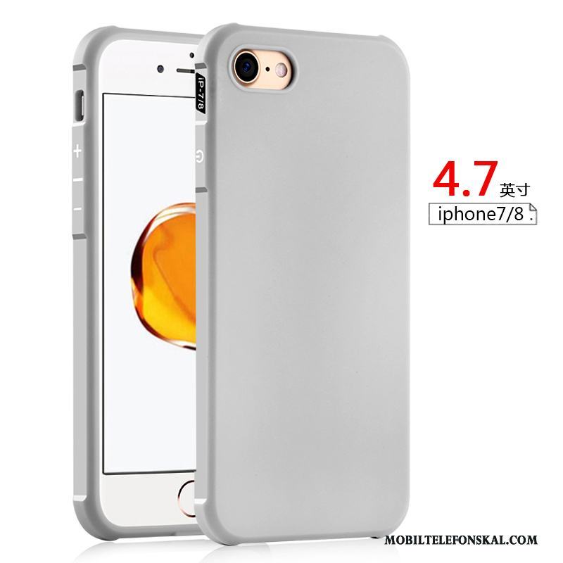 iPhone 8 Skal Grå Fodral Trend Silikon All Inclusive Skydd Kreativa