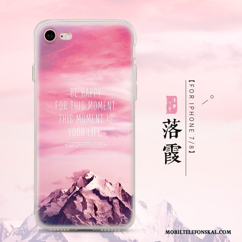 iPhone 8 Skal Kreativa Fallskydd Mjuk Transparent Silikon Hängsmycken Trend