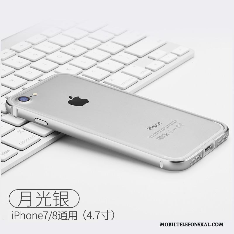 iPhone 8 Skal Metall Trend Hängsmycken Fallskydd Mjuk Frame Silikon