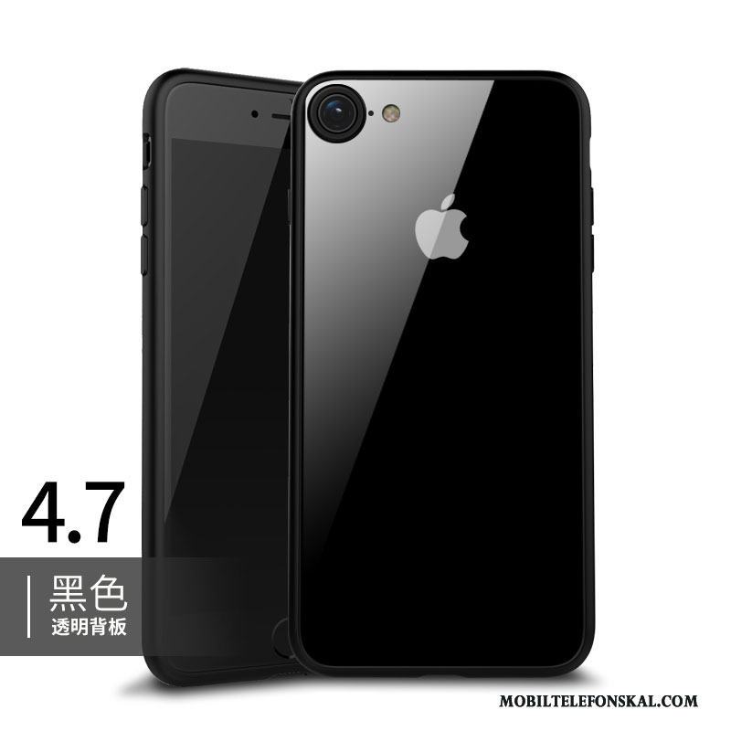 iPhone 8 Skal Rosa Guld Frame Silikon Fallskydd Slim Mjuk Transparent