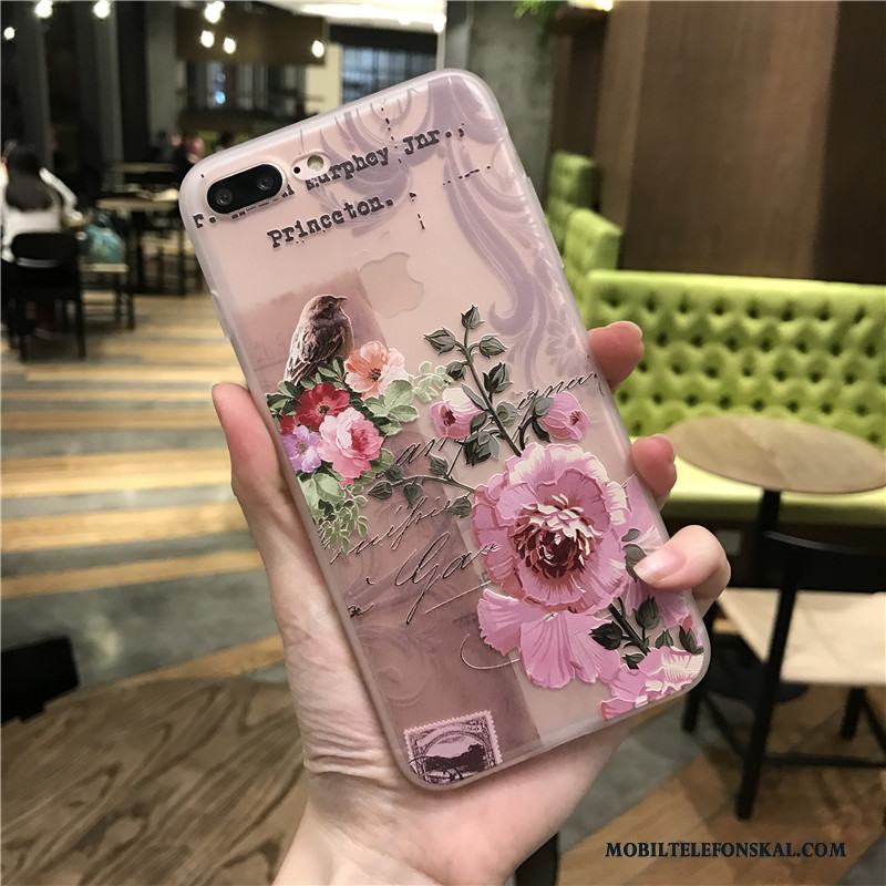 iPhone 8 Skal Telefon All Inclusive Skydd Silikon Fodral Rosa Lättnad