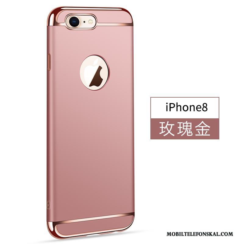 iPhone 8 Skal Telefon Ny Fallskydd Nubuck Fodral Hård Rosa Guld