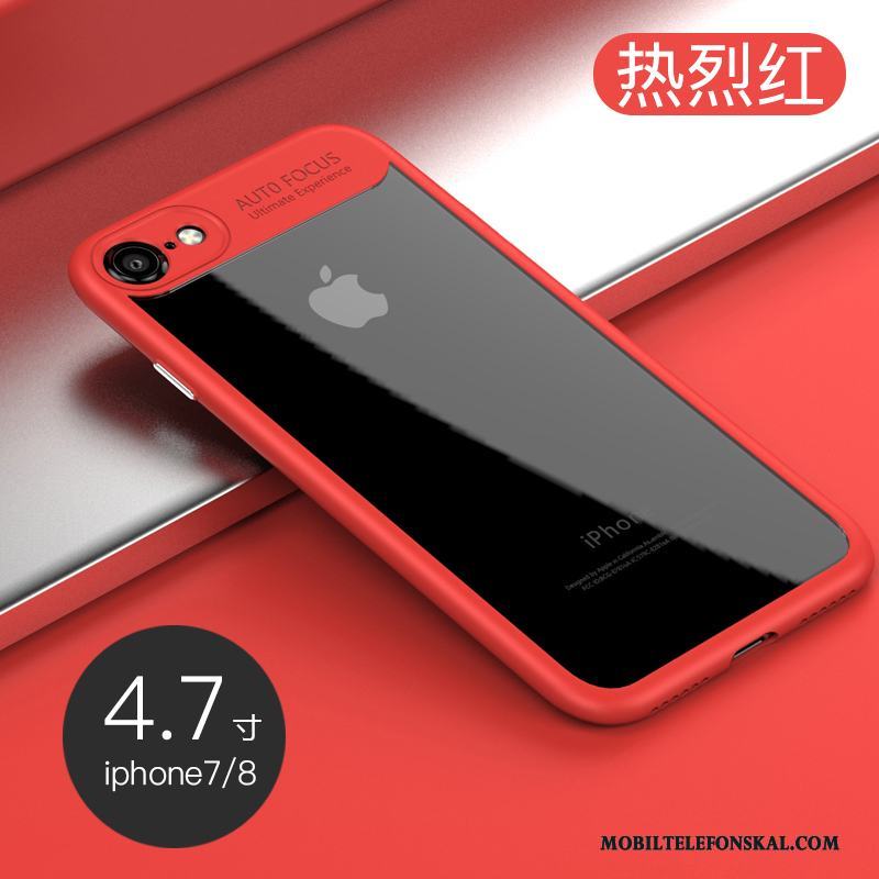 iPhone 8 Skal Telefon Röd Fodral Mjuk Mobil Telefon Silikon Trend