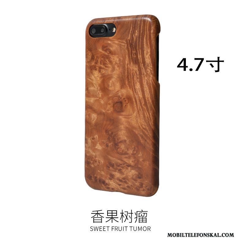 iPhone 8 Svart Skydd Fodral Känna Skal Telefon Wood Massivt Trä