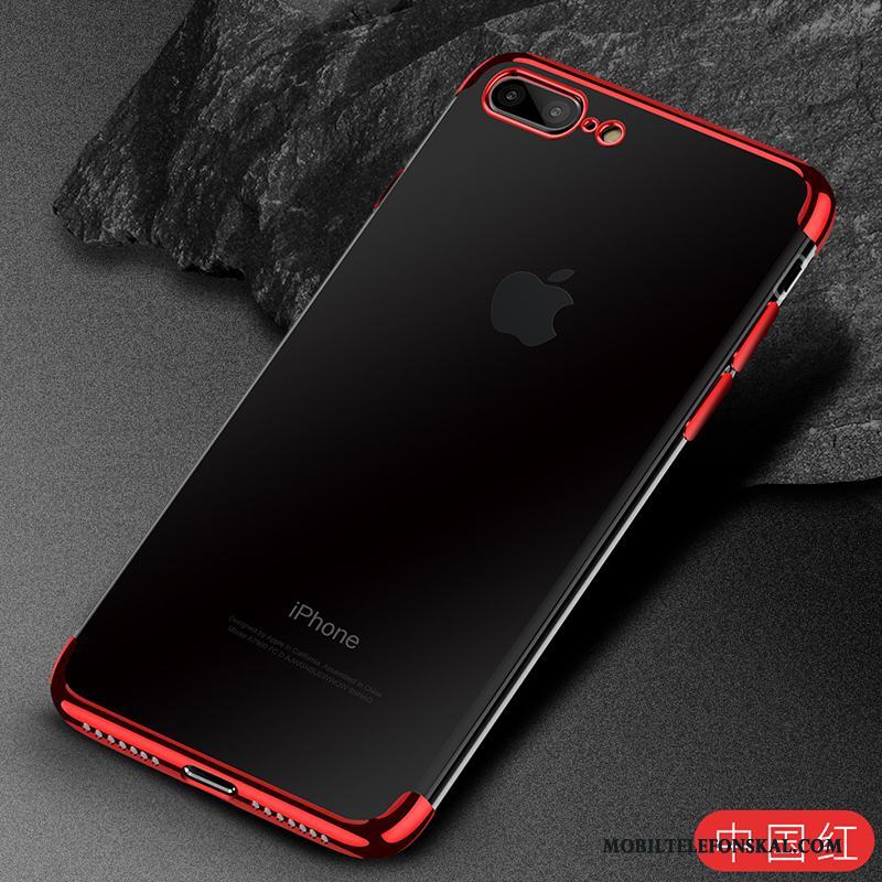 iPhone 8 Transparent Fallskydd Skal Silikon Slim Mjuk Telefon
