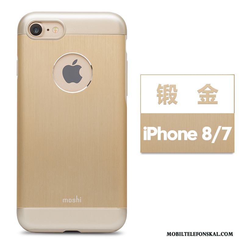 iPhone 8 Universell Fodral Guld Skal Telefon Metall Skydd