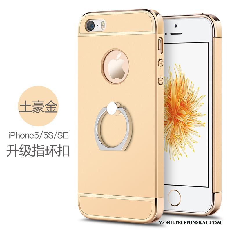 iPhone Se Nubuck Skydd Fodral Fallskydd Skal Hård Rosa Guld