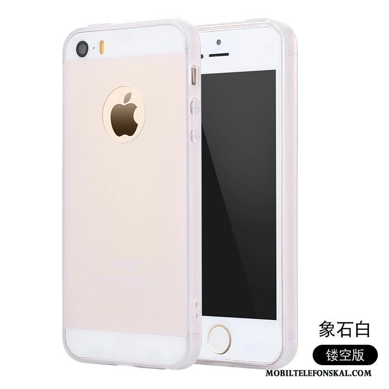 iPhone Se Ny Fallskydd Rosa Silikon Enkel Nubuck Skal Telefon