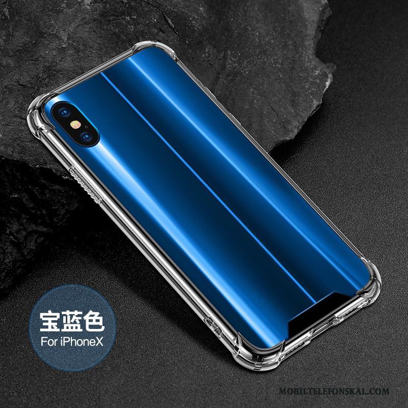 iPhone X Fallskydd Skal Telefon Transparent Mjuk Trend Varumärke Silikon Fodral