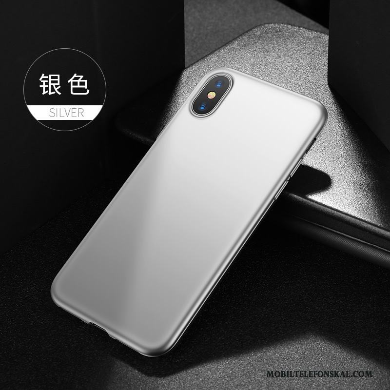 iPhone X Fodral Fallskydd Mjuk Skal Telefon Ny Silikon Nubuck