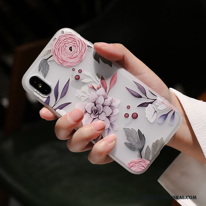 iPhone X Rosa Skal Telefon Hängsmycken All Inclusive Skydd Fodral Silikon