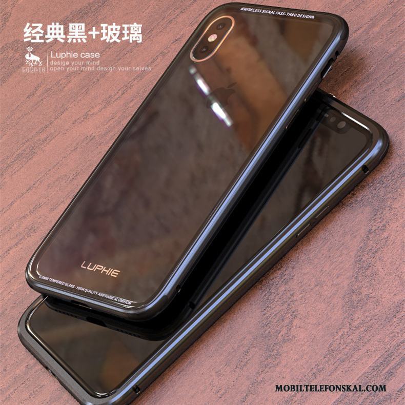 iPhone X Skal Frame Fodral Skydd Bakre Omslag Business Ny Transparent