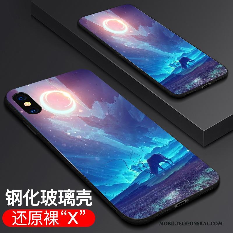 iPhone X Skal Skydd Ny Fallskydd Glas All Inclusive Trend Fodral