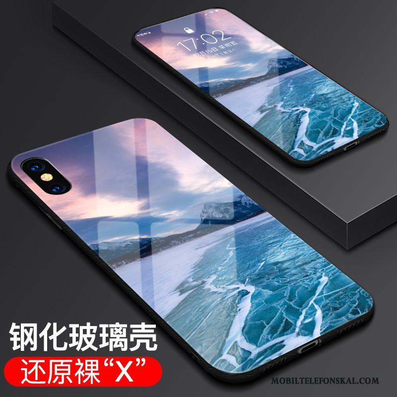 iPhone X Skal Skydd Ny Fallskydd Glas All Inclusive Trend Fodral