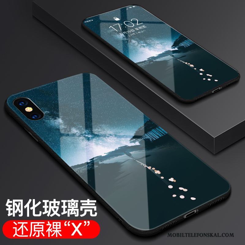 iPhone X Skal Skydd Ny Fallskydd Glas All Inclusive Trend Fodral