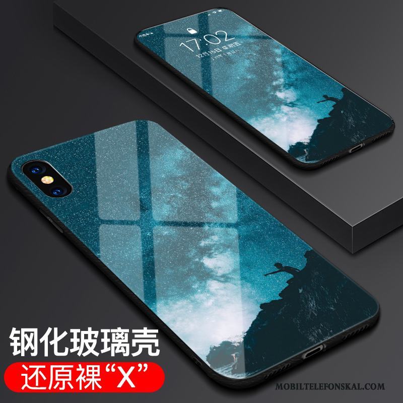 iPhone X Skal Skydd Ny Fallskydd Glas All Inclusive Trend Fodral