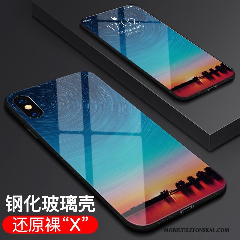 iPhone X Skal Skydd Ny Fallskydd Glas All Inclusive Trend Fodral