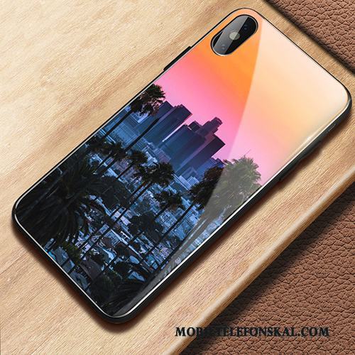 iPhone X Skal Telefon Fallskydd Fodral All Inclusive Purpur Personlighet Ny