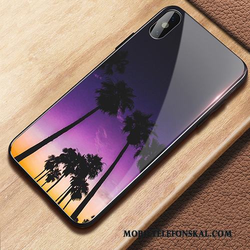 iPhone X Skal Telefon Fallskydd Fodral All Inclusive Purpur Personlighet Ny