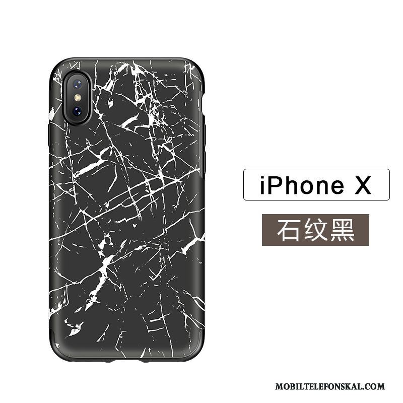 iPhone X Skal Telefon Ny All Inclusive Silikon Fodral Vit Träkorn