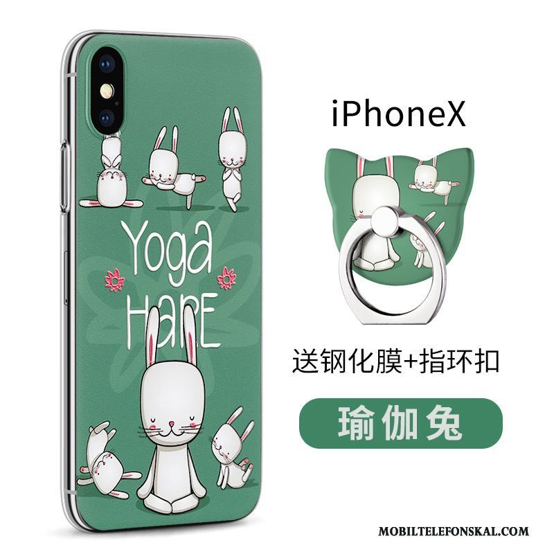 iPhone X Skal Telefon Ny Silikon Transparent Grön Skydd Fodral