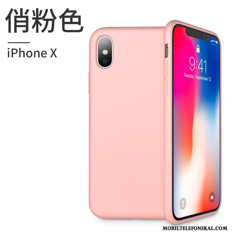 iPhone X Skal Telefon Röd Fodral Trend Varumärke Silikon Ny All Inclusive