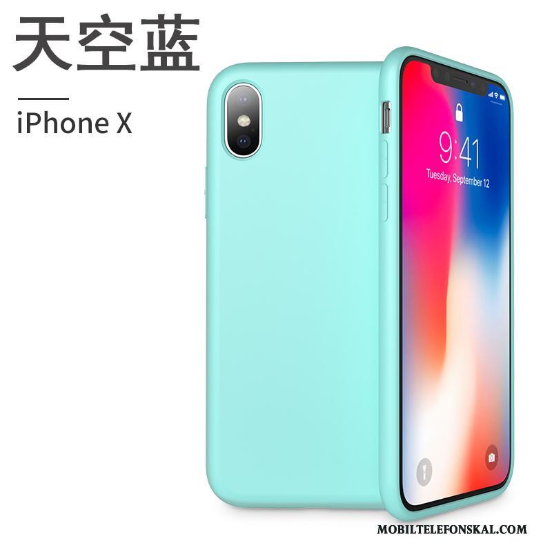 iPhone X Skal Telefon Röd Fodral Trend Varumärke Silikon Ny All Inclusive