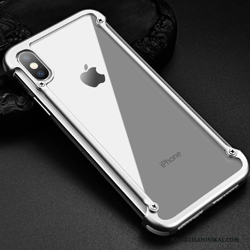 iPhone X Skal Telefon Svart Fodral Kreativa Frame Trend Varumärke Fallskydd