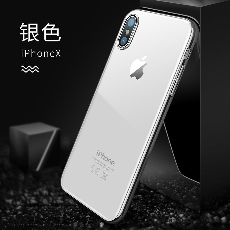 iPhone X Skal Transparent Slim Fallskydd Ny Blå Fodral Trend