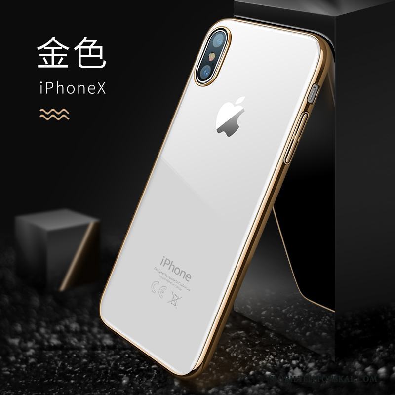 iPhone X Skal Transparent Slim Fallskydd Ny Blå Fodral Trend