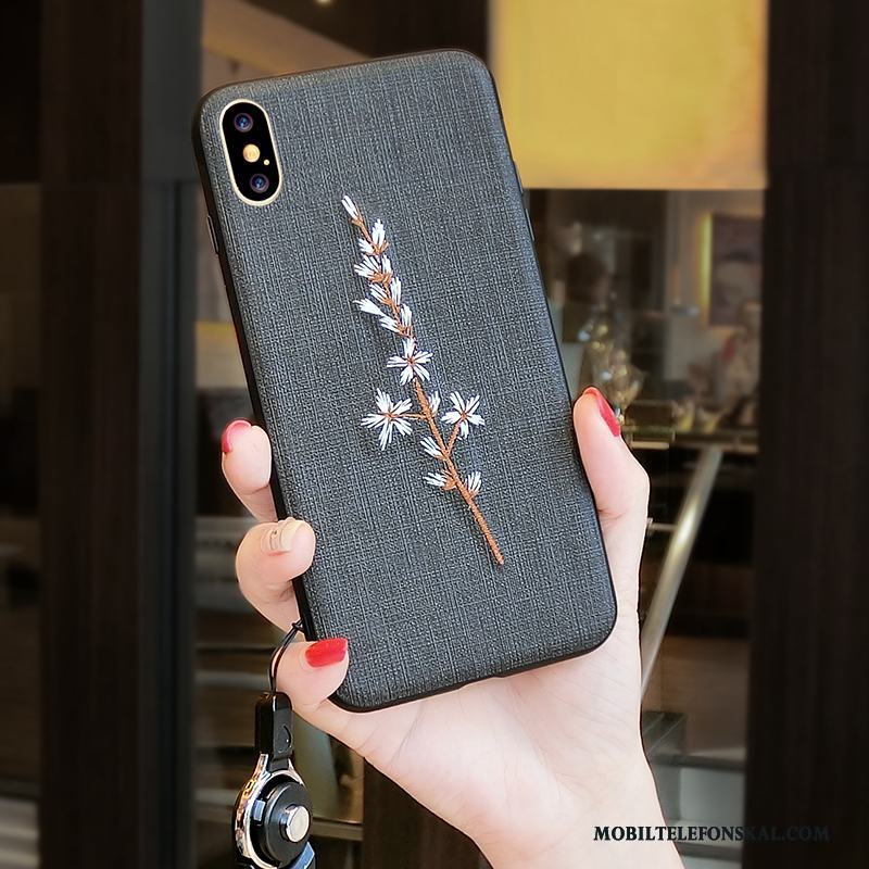 iPhone X Skal Trend All Inclusive Personlighet Ny Fodral Blommor Fallskydd