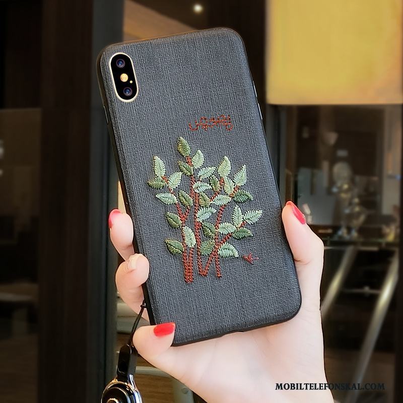 iPhone X Skal Trend All Inclusive Personlighet Ny Fodral Blommor Fallskydd