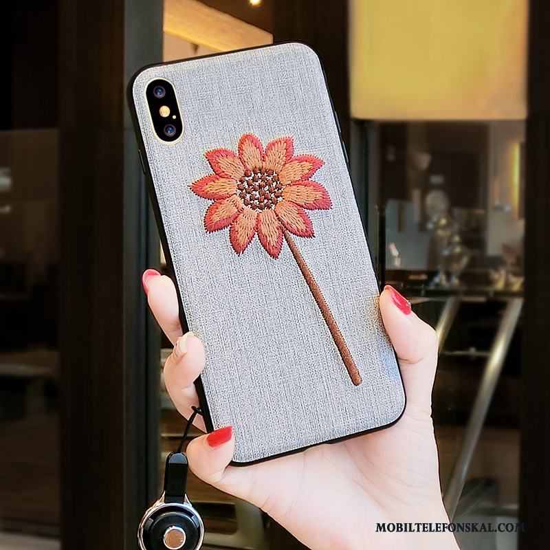 iPhone X Skal Trend All Inclusive Personlighet Ny Fodral Blommor Fallskydd