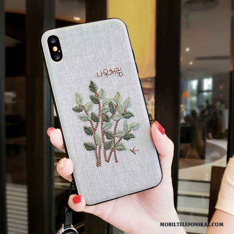 iPhone X Skal Trend All Inclusive Personlighet Ny Fodral Blommor Fallskydd