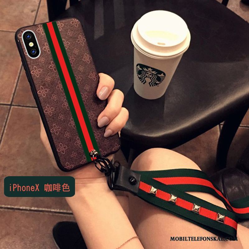 iPhone X Skydd Silikon Fallskydd Skal Telefon Fodral Mjuk Hemming