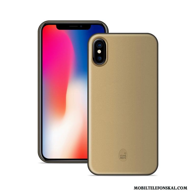 iPhone X Slim Skal Telefon Skydd Orange Nubuck