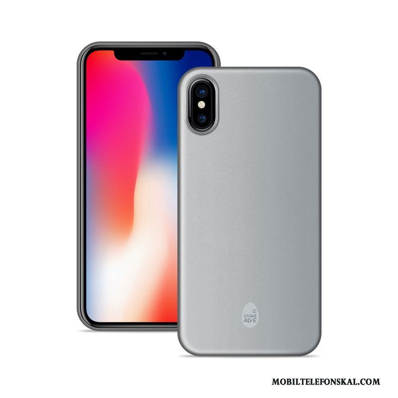 iPhone X Slim Skal Telefon Skydd Orange Nubuck