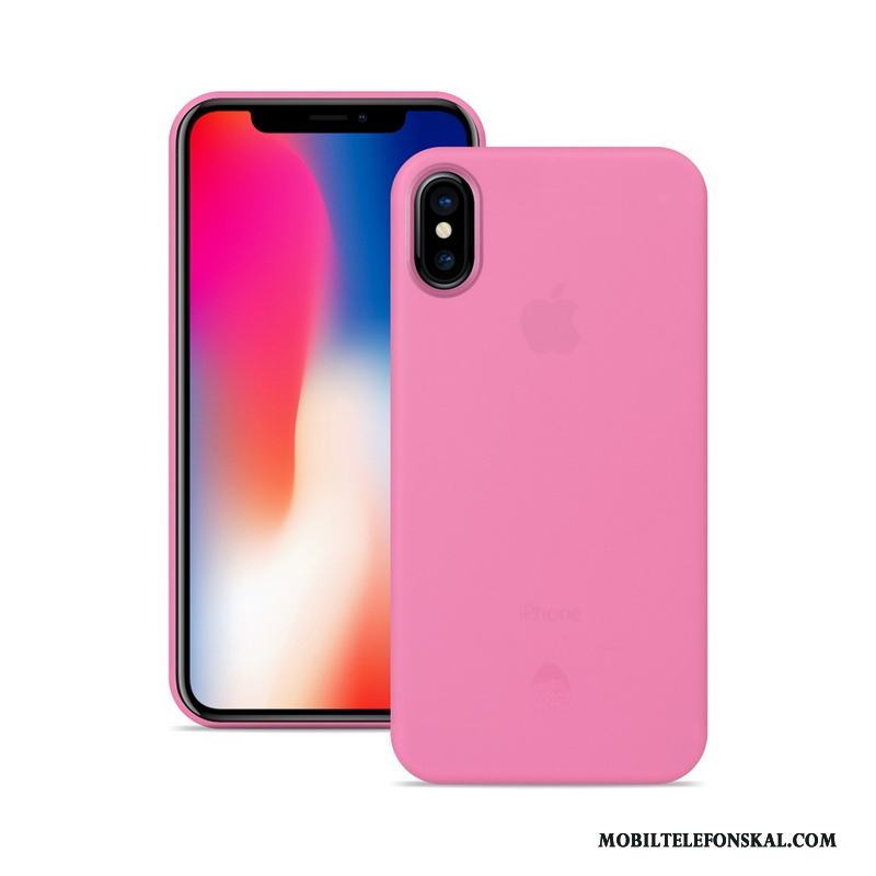 iPhone X Slim Skal Telefon Skydd Orange Nubuck