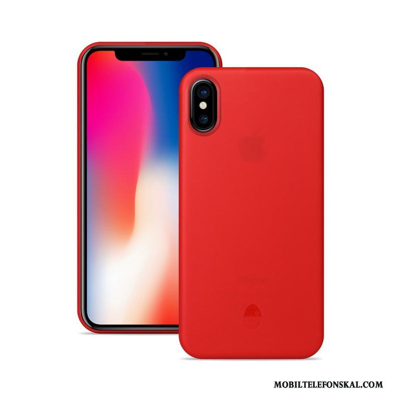 iPhone X Slim Skal Telefon Skydd Orange Nubuck