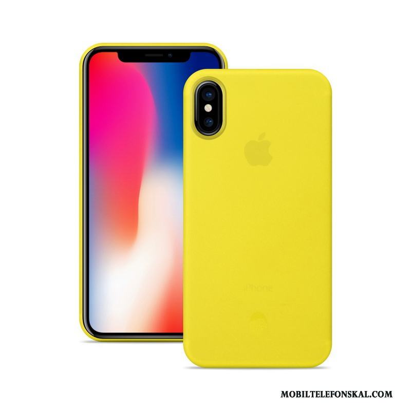 iPhone X Slim Skal Telefon Skydd Orange Nubuck