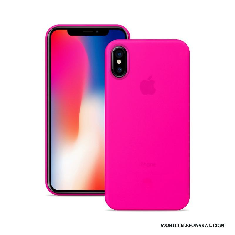 iPhone X Slim Skal Telefon Skydd Orange Nubuck