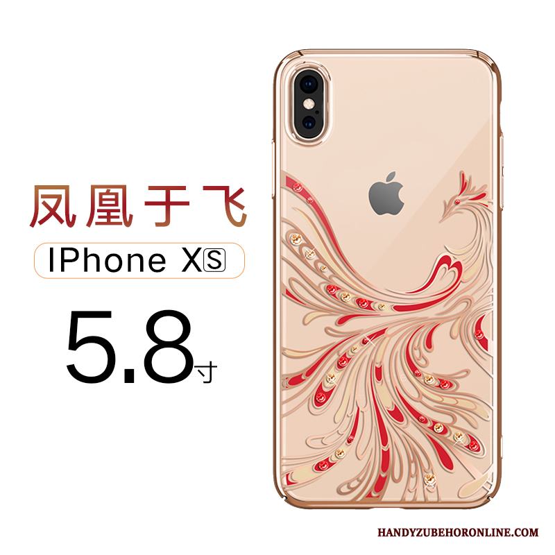 iPhone Xs Lyxiga Högt Utbud Strass Slim Transparent Fallskydd Skal Telefon