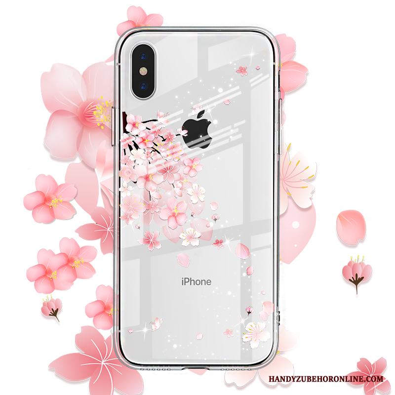 iPhone Xs Max All Inclusive Transparent Kreativa Trend Varumärke Skal Telefon Mjuk Slim