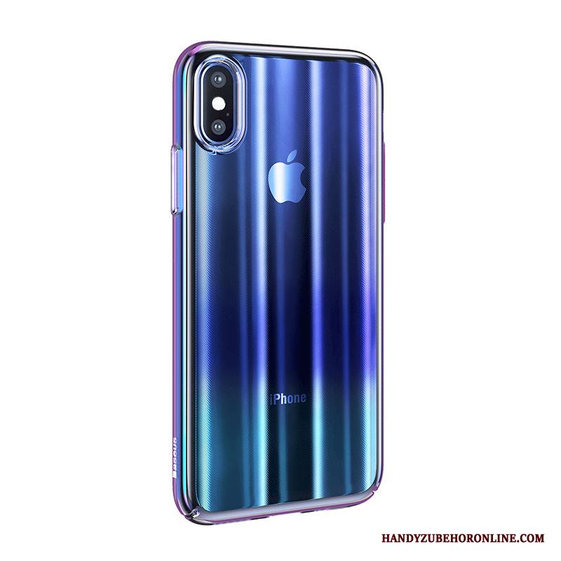 iPhone Xs Max Fodral Fallskydd Skal Telefon Ny Blå Gradient