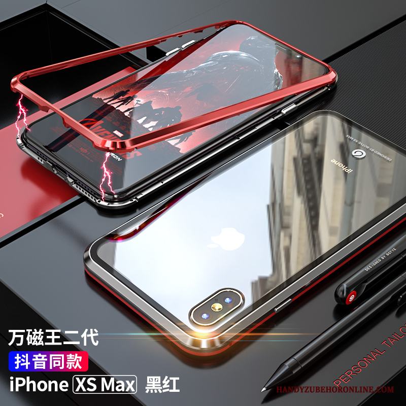 iPhone Xs Max Glas Skal Telefon Trend Varumärke All Inclusive Slim Fallskydd Net Red