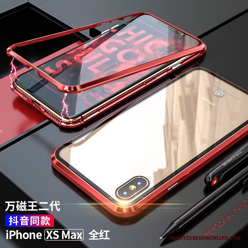 iPhone Xs Max Glas Skal Telefon Trend Varumärke All Inclusive Slim Fallskydd Net Red