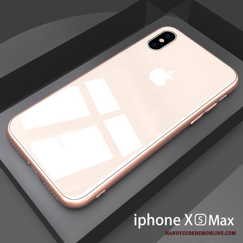 iPhone Xs Max Skal Skydd Glas Vit Fallskydd Ny All Inclusive Spegel